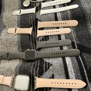 Apple Watch series 3 stainless steel.